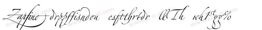 Zapfino Extra LT W1G字体转换 Zapfino Extra LT W1G字体转换